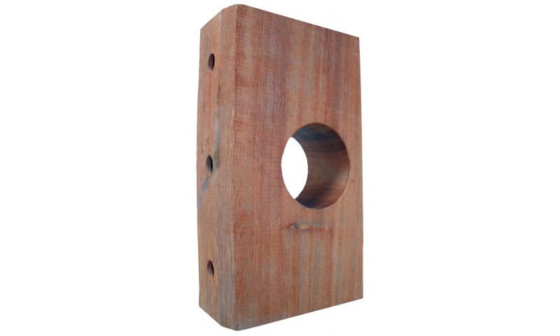 Timber Bearing Block 228mm x 125mm x 60mm 75mm Dia