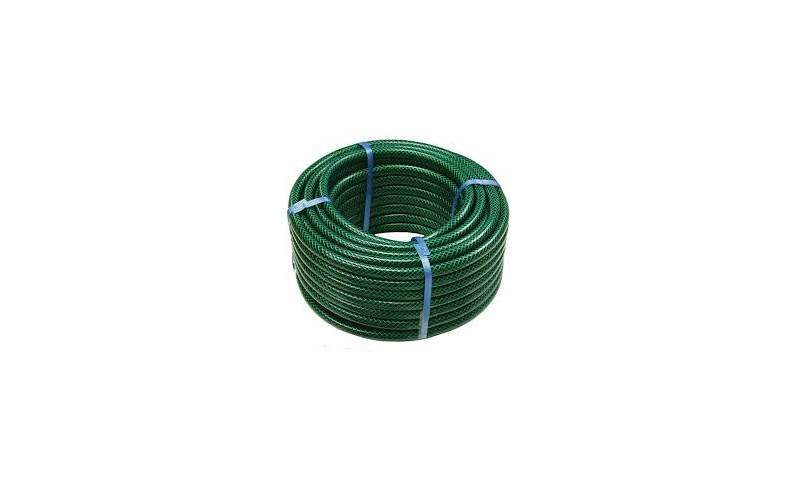20MTR GREEN WATER HOSE REEL PVC-SLANG 8 BAR